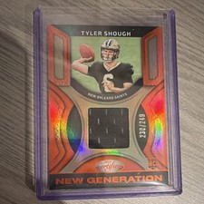 Panini 2025 Certified NG Jerseys Mirror Orange Tyler Shough RC MEM /249