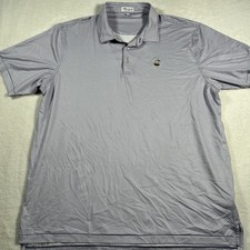 Peter Millar Shirt Mens 2XL White Short Sleeve Summer Comfort Polo Geometric