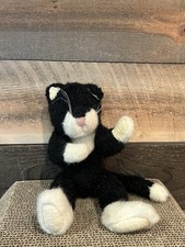 THE BOYDS COLLECTION JB Bean Series 1985-99 Black White Tuxedo Cat Retired 14  