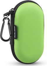 Earbud Case, Earphone Carrying Case Holder EVA Headphone Storage Bag Green