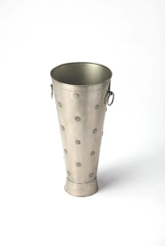 Butler Specialty Metalworks Richfield Iron Umbrella Stand In Antique Silver - Picture 2 of 2