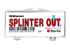 Medipoint Splinter Out Remover, Sterile, Disposable and Easy to Use, 20 Count