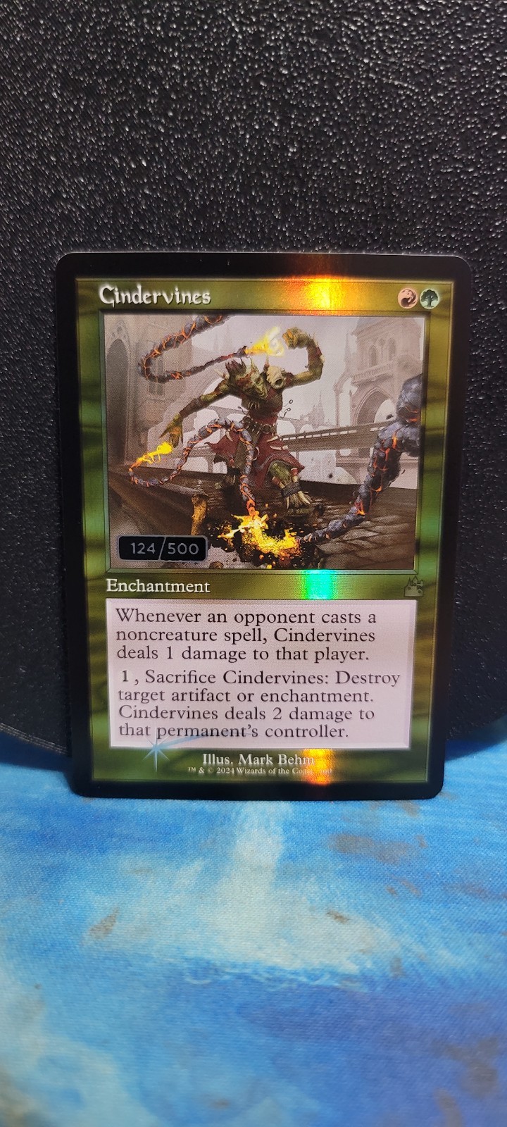 Magic The Gathering Ravnica Remastered Cindervines serialized #124/500