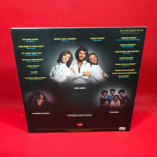 BEE GEES VARIOUS Saturday Night Fever SOUNDTRACK UK Double Vinyl LP - Picture 2 of 8