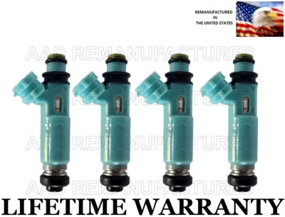 Genuine Denso Set Of 4 Fuel Injectors for 2000-2001 Toyota Camry Solara 2.2L  - Bild 1 von 2
