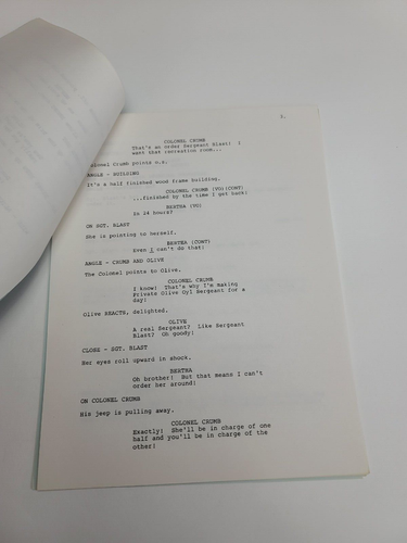 THE ALL-NEW POPEYE HOUR / Hanna-Barbera 1981 TV Script, Jack Mercer "Wreck Room" - Picture 5 of 9