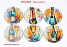 News - Series of 6 Champagne Capsules - GENERIC (Aquacouleurs)