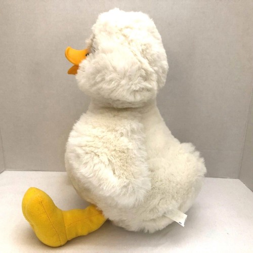 Stuffed Plush White Duck Chick Rubber Bill Plastic Eyes Toy Animal Easter - Picture 6 of 12