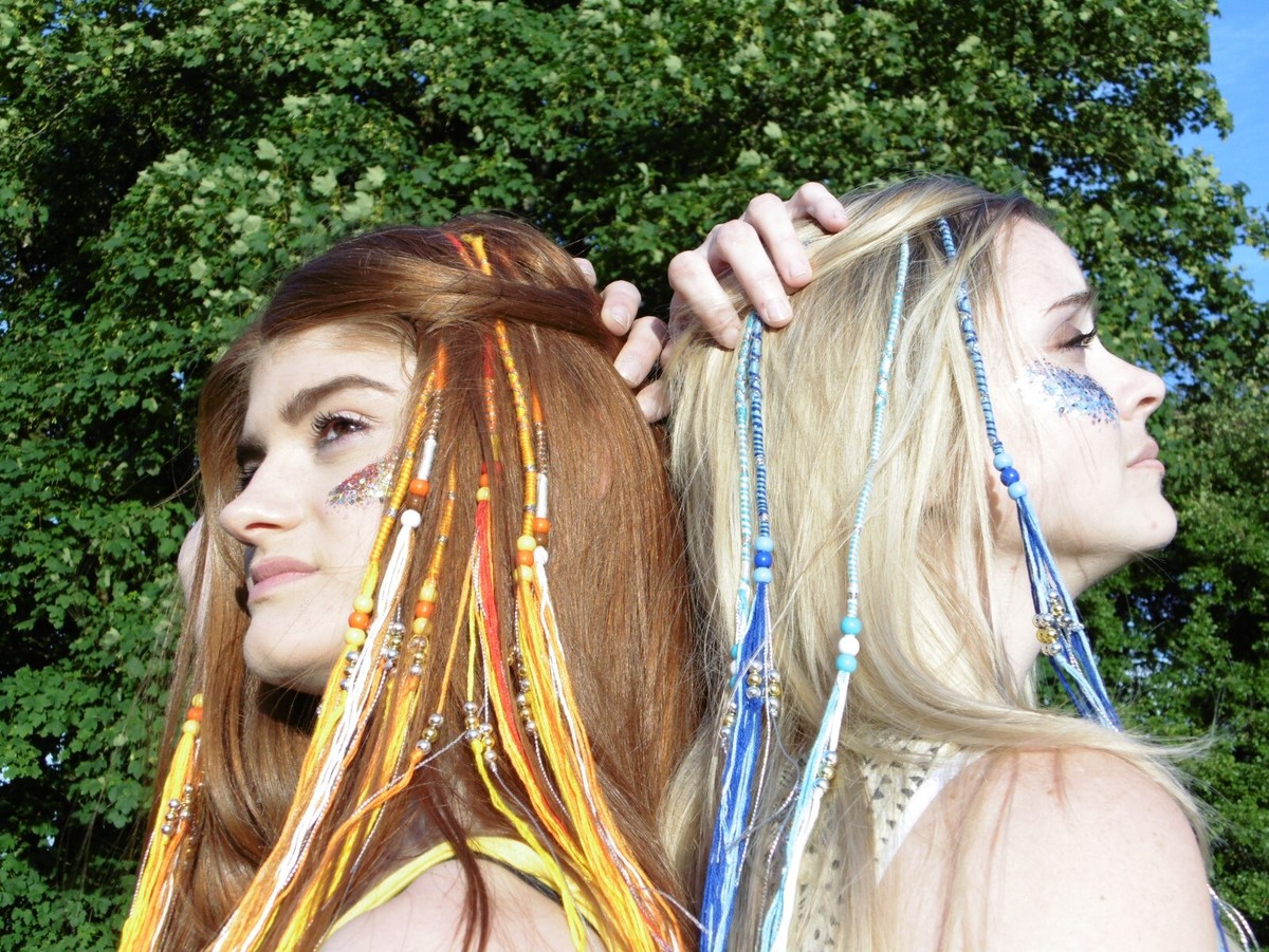 SINGLE Braided Ponytail Rave Braid Festival Hair EDM Festivals Unique SINGLE Braided Ponytail Rave Braid Festival Hair EDM Festivals Unique