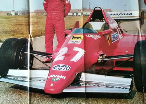 MANIFESTO FERRARI 126 C2 B Arnoux Tombay Formula Uno 1983 poster sport Rombo - Picture 4 of 9