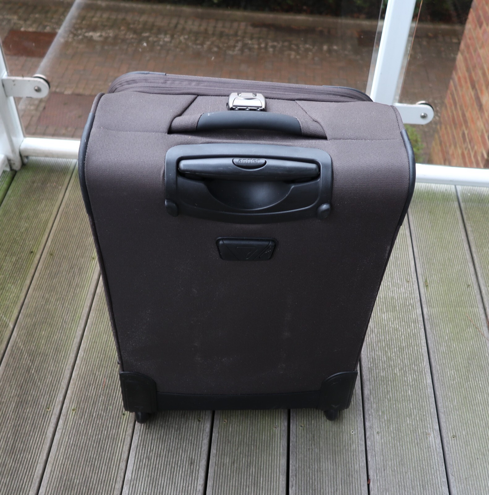 ANTLER MEDIUM SIZED SUITCASE COLOUR DEEP DARK GREY eBay