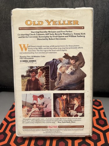 Vintage Old Yeller VHS Early 1980's Disney - Picture 2 of 4