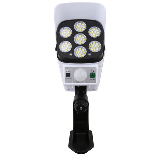2X LED Motion Solar Sensor Light Remote Outdoor Security Garden Yard Fake Camera - Picture 8 of 24