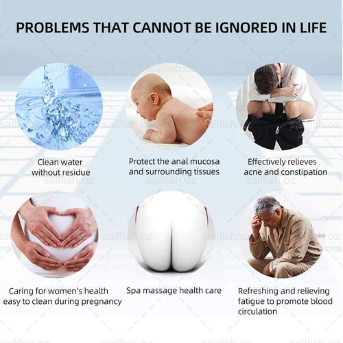 Toilet Bidet Seat Attachment Spray Hygiene Water Wash Clean Sanitation Bathroom - Picture 8 of 12