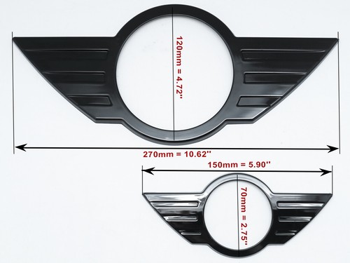 Glossy Black Emblem Badge Cover For Mini Cooper Countryman R60 Mk1 - Picture 9 of 12