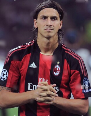 AC Milan IBRAHIMOVIC #11 home name print and number + UCL patch