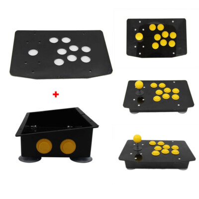 DIY Arcade Joystick Kit   8 Buttons + Joystick + Acrylic Panel and Case