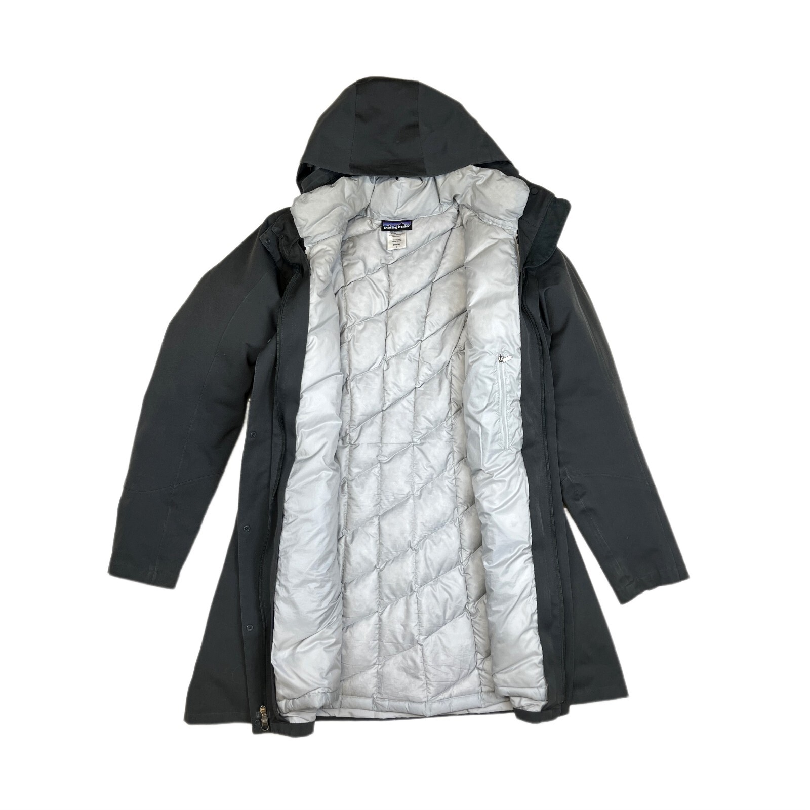 Patagonia Women's Tres 3 - In - 1 Heavy Spring/Winter Jacket | Grey Colour image 6