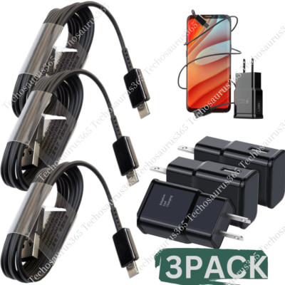 3X Adaptive Fast Charger Type C Charger C Cable for Samsung Galaxy S21/S21/S8/S9