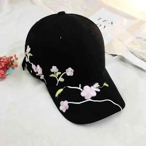 Korean Flower Embroidery Baseball Caps Plum Embroidered Baseball Cap Outdoor - Picture 11 of 14