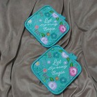 Set 2 POTHOLDERS: Let Spring Begin