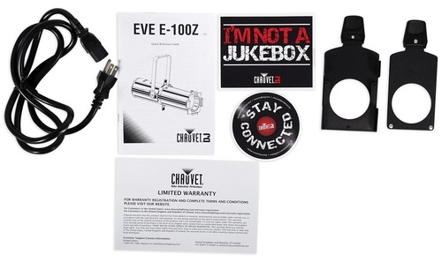 Chauvet DJ EVE E-100Z White Ellipsoidal LED DMX Gobo Projector Spot Light+Facade - Picture 6 of 10