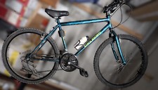 Bicicletta usata Mountain Bike 26 Colore Azzurro/nero con seggiolino portabimbo