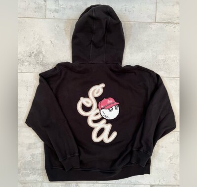 Malbon Golf x Wind And Sea WDS Hoodie Pullover Size L Logo  