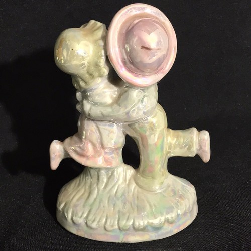 VTG Japan Lusterware Children Dancing Hugging Iridescent Figurine Circa 1950’s - Picture 6 of 12