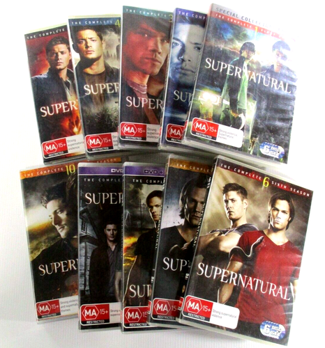 Supernatural Seasons 1-10 DVDs 59 Discs MA15+ PAL R4 2006 Warner Bros Tested - Picture 15 of 16