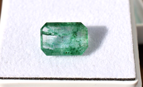 Piedra preciosa suelta rara corte esmeralda verde brasileña A+ natural certificado EGL de 3,65 quilates - Imagen 4 de 5