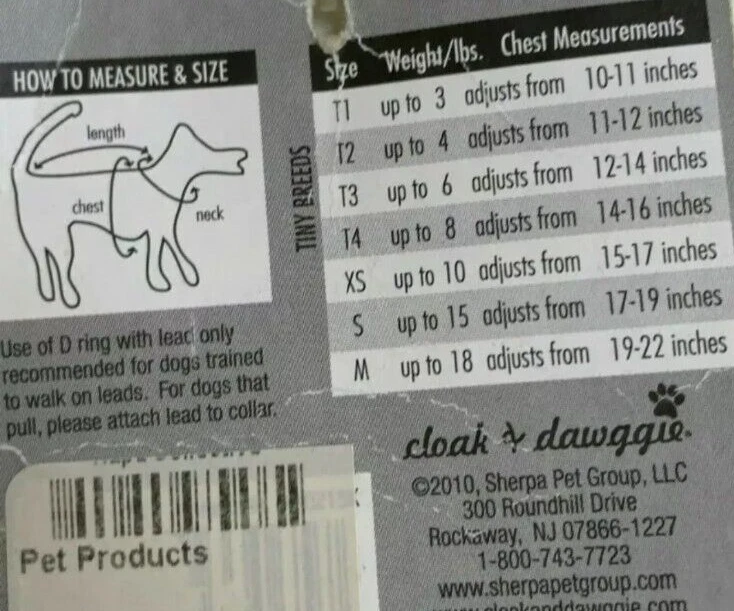 Dog Harness My Canine Kids Athletic Harness - inventor of Cloak & Dawggie S 15LB