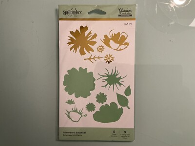 Spellbinders Glimmer  Glimmered Botanical  Set (New)