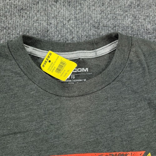 Volcom Shirt Boy's XL Gray True To This Graphic Tee Crew Neck Short Sleeve Youth - Picture 3 of 12