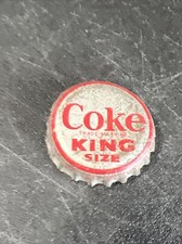 Vintage Cork Lined Bottle Cap Coke King Size Baltimore Md