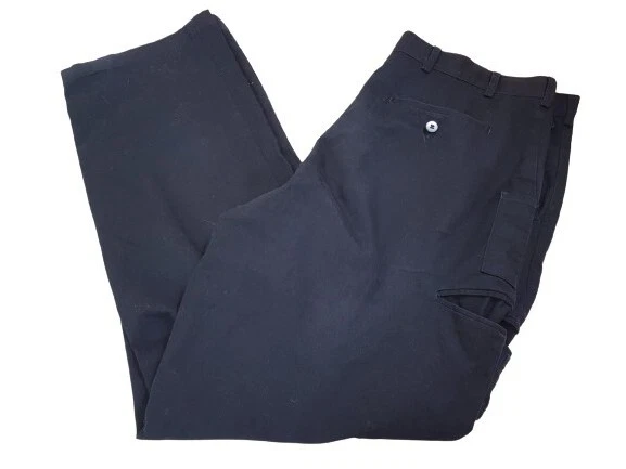Dimensions Mens Black Straight Fit Cargo Trousers Pants Size 38UK Regular Button