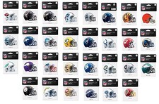 NFL Assorted Football Teams 4" X 4" Colorful Team Helmets Peel-Off Decals NEW 