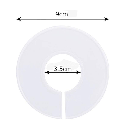 50/100Pcs Blank Closet Size Divider Round Clothing Rack Organizer Hanger Divider - Picture 2 of 9