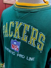 Vintage 90's Green Bay Packers Sweatshirt XL Logo Athletic NFL Pro Line