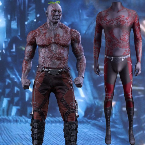 Guardians of the Galaxy Vol. 2 Drax The Destroyer Cosplay Costume Halloween Suit - Picture 8 of 31