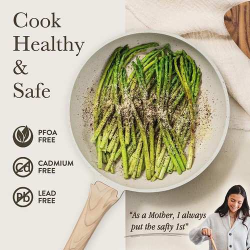 7X Pans Cookware Set Pots and Pans Set Nonstick PFAS/PFOA Free Dishwasher safe - Picture 7 of 8