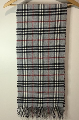 Burberry grau Nova Check Schal aus 100 % Lammwolle (56 x 12 Zoll) - Bild 2 von 5
