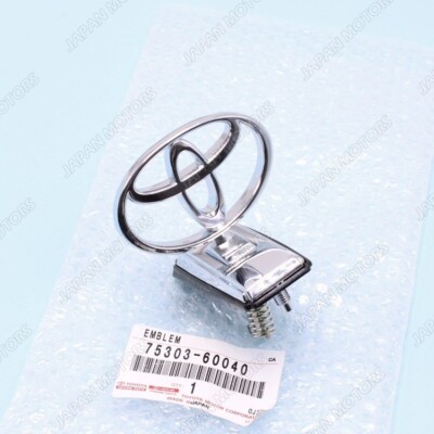 Genuine OEM Toyota Land Cruiser J70 Front Bonnet Chrome Logo