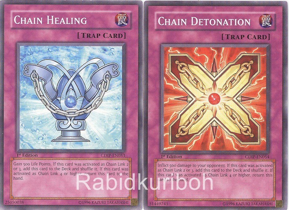 yugioh chain energy deck Yugioh Chain Detonation + Chain Healing - NM Set
