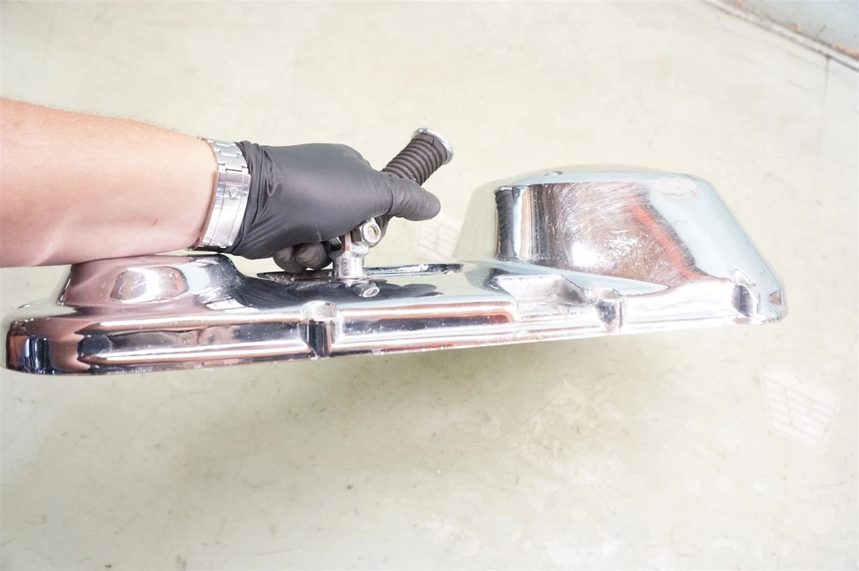 Harley 1982-85 Super Glide Electric Start FXE CHROME OEM Outer Primary *TZ2 - Imagem 2 de 4