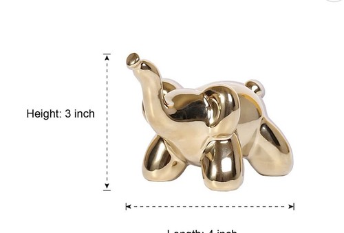 Balloon Dog And Balloon Elephant - Small - Gold - Picture 6 of 7
