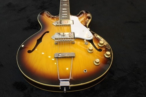 USED Epiphone CAJINO Limited Edition LQ/VS 2003 JAPAN hollow body Free Shipping - Picture 10 of 11