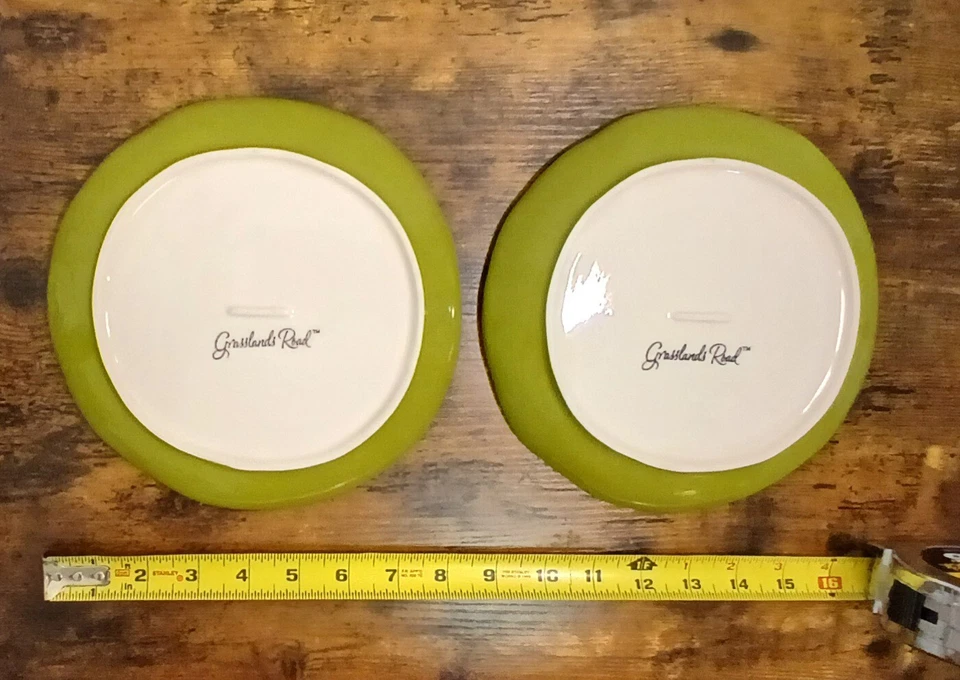  *Cute Owl Kitch* Fall Owls* 2  Canape Plates* Grasslands Road* Ceramic — 第 4/4 张图片