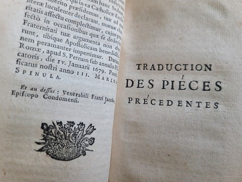 1681 EXPOSITION de la DOCTRINE DE L'EGLISE CATHOLIQUE antique THEOLOGY VELLUM - 第 8/8 張圖片