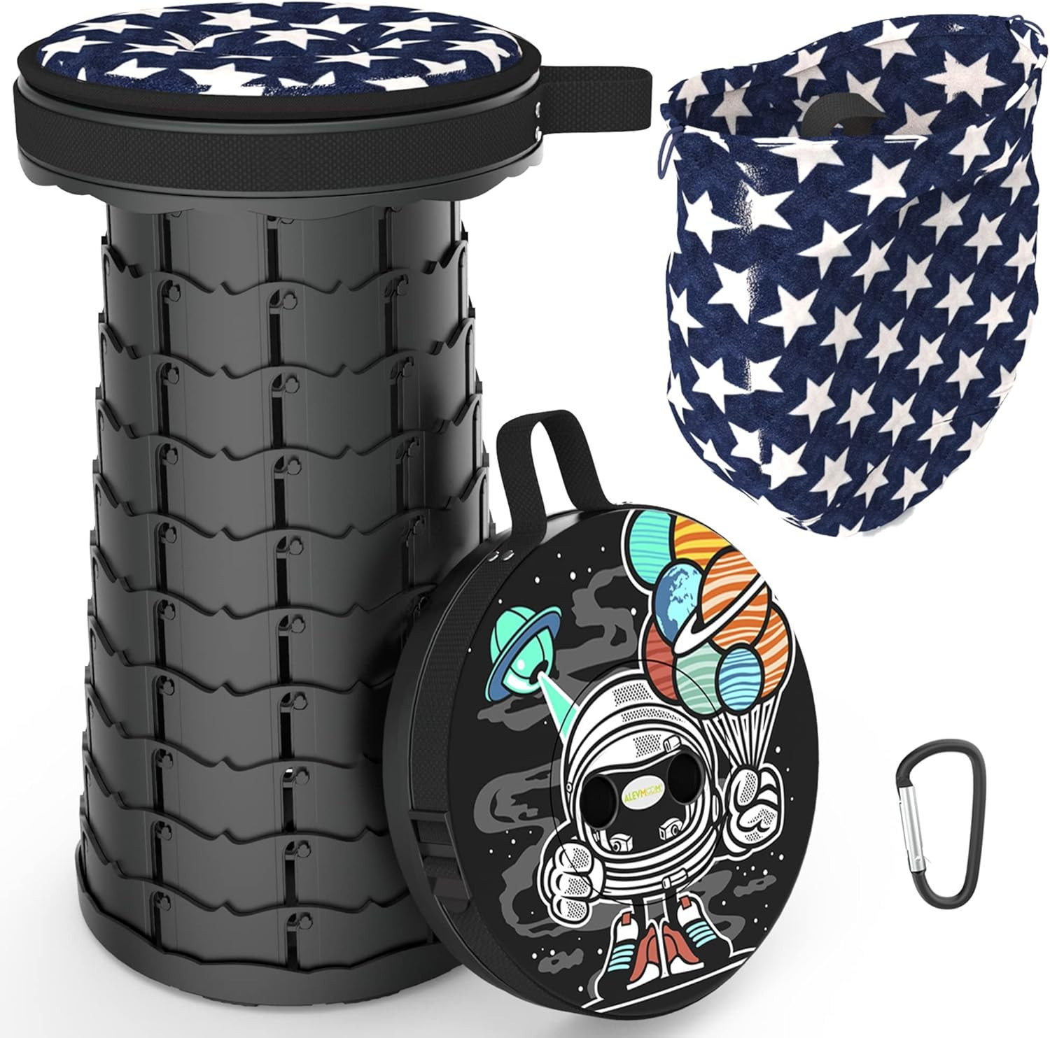 Taburete Plegable Portatil Con Cojín,Taburete De Camping Para Adultos,Taburete T